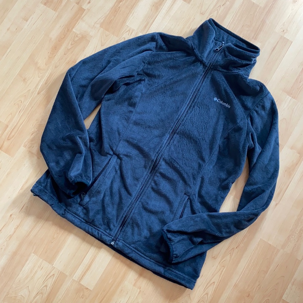 Columbia Black Full Zip Fleece jacket